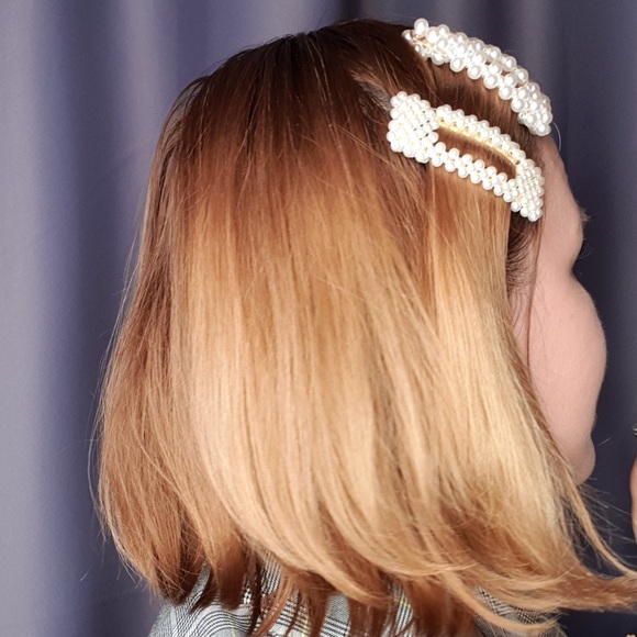 Pearl hair clip trendy Barrette - Picture 6 of 7